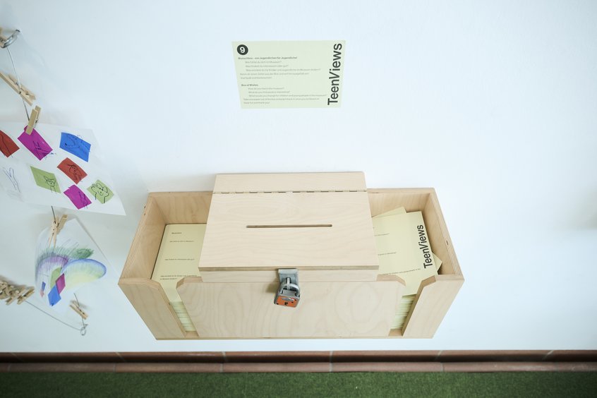Installationsansicht TeenViews, Museum Ludwig Köln, 2026; Wunschbox, Foto: Studio Pramudiya